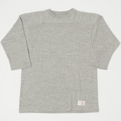 Warehouse & Co 4063 3/4 Sleeve Football T-Shirt - Heather Grey