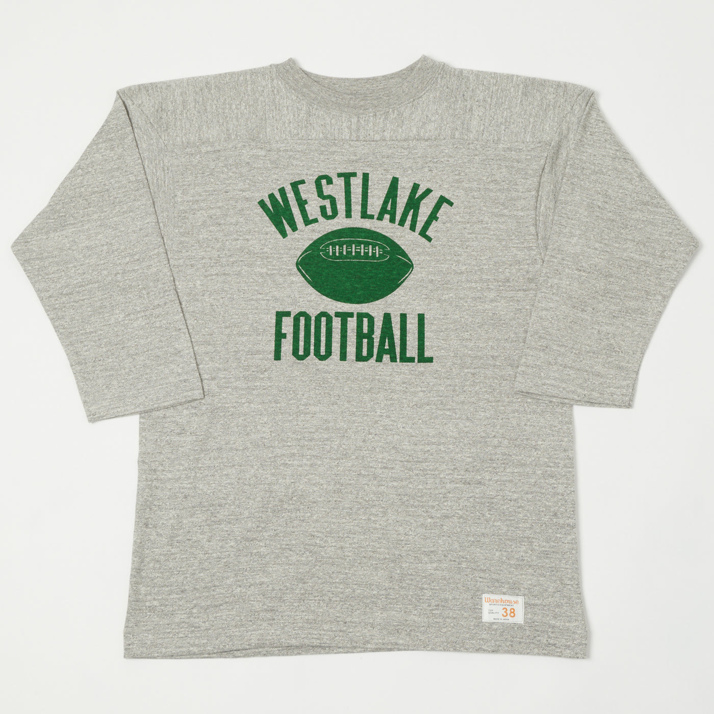 Warehouse × BRAVERY CUSTOM FOOTBALLL TEE WAREHOUSECO_4063WESTLAKE_GREY_