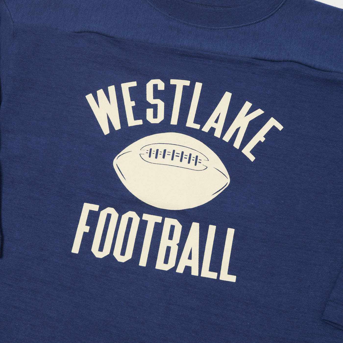 Warehouse & Co 4063 'West Lake' 3/4 Sleeve Football T-Shirt - Navy