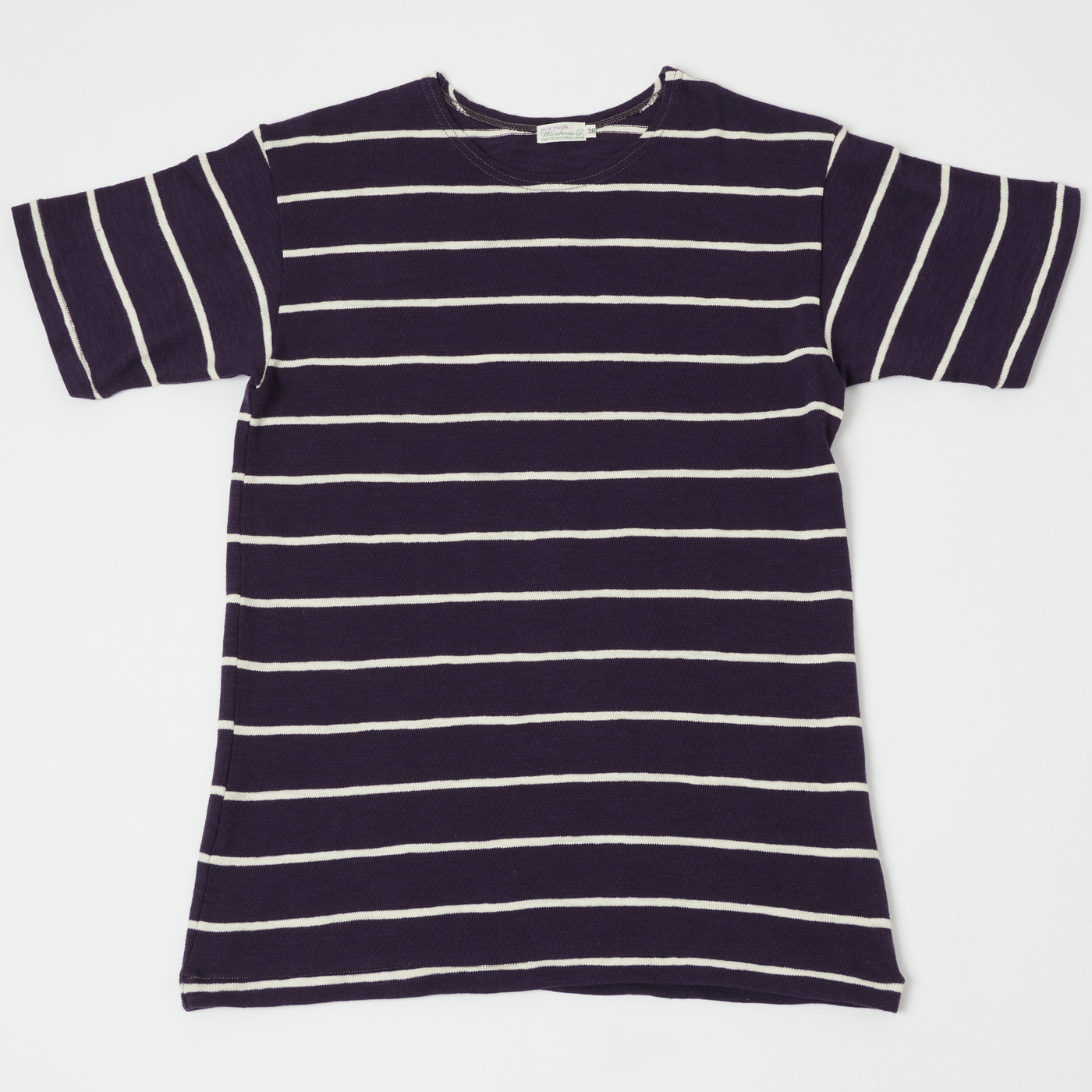 Warehouse & Co 4087 Duck Digger Stripe T-Shirt - Navy/Off White