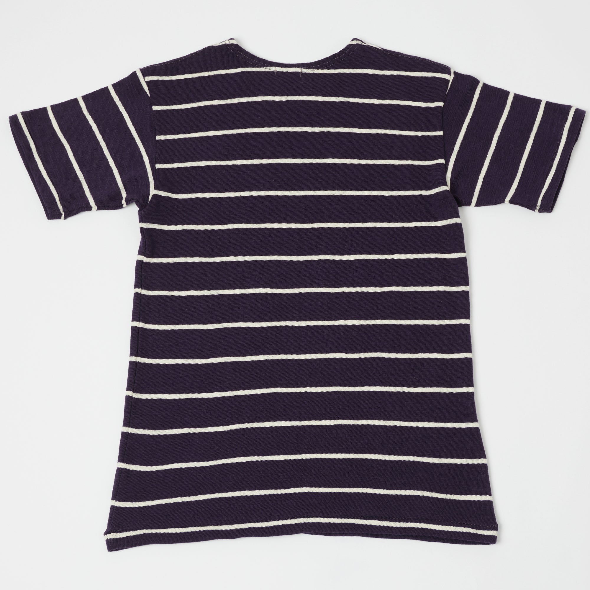 Warehouse & Co 4087 Duck Digger Stripe T-Shirt - Navy/Off White