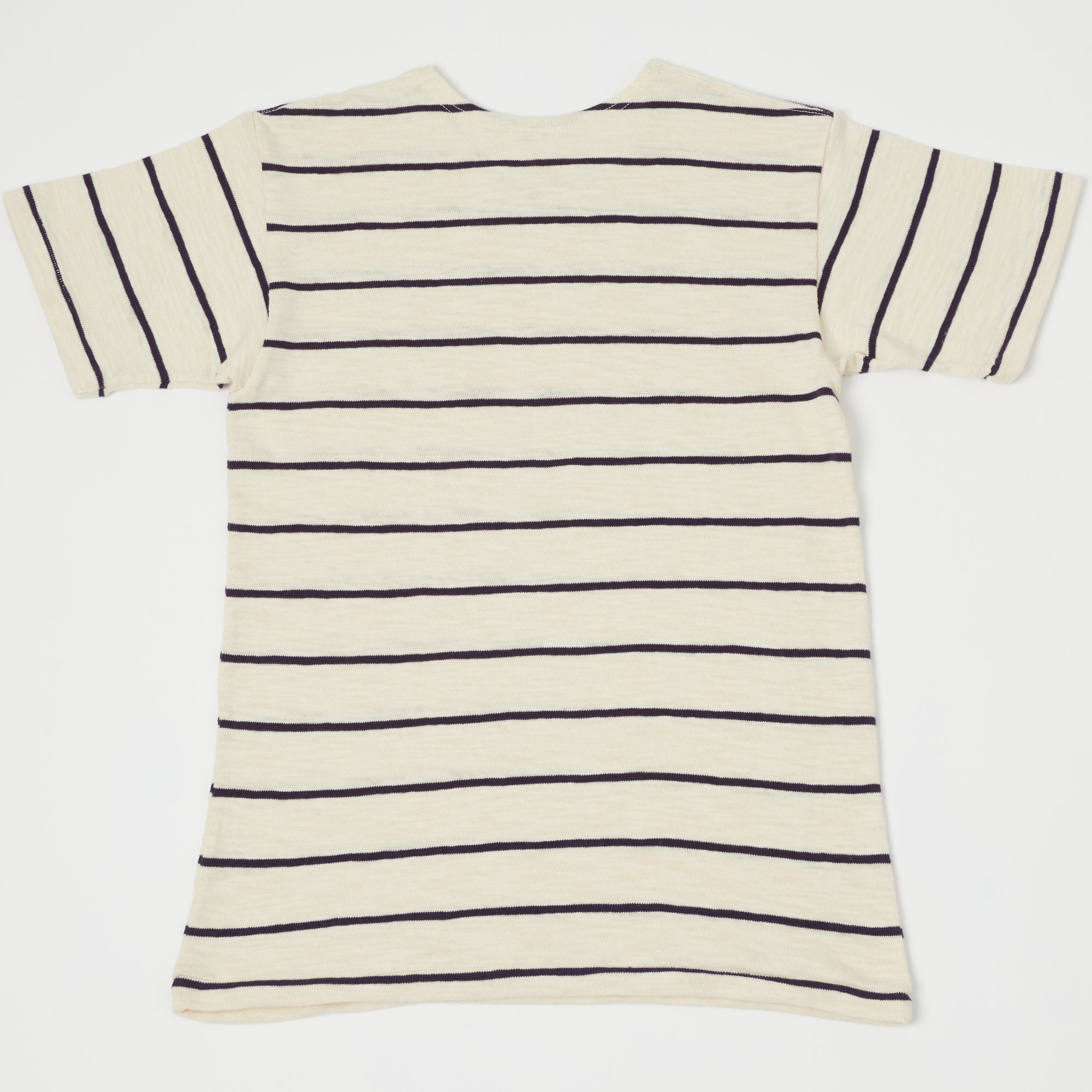 Warehouse & Co 4087 Duck Digger Stripe T-Shirt - Off White/Navy