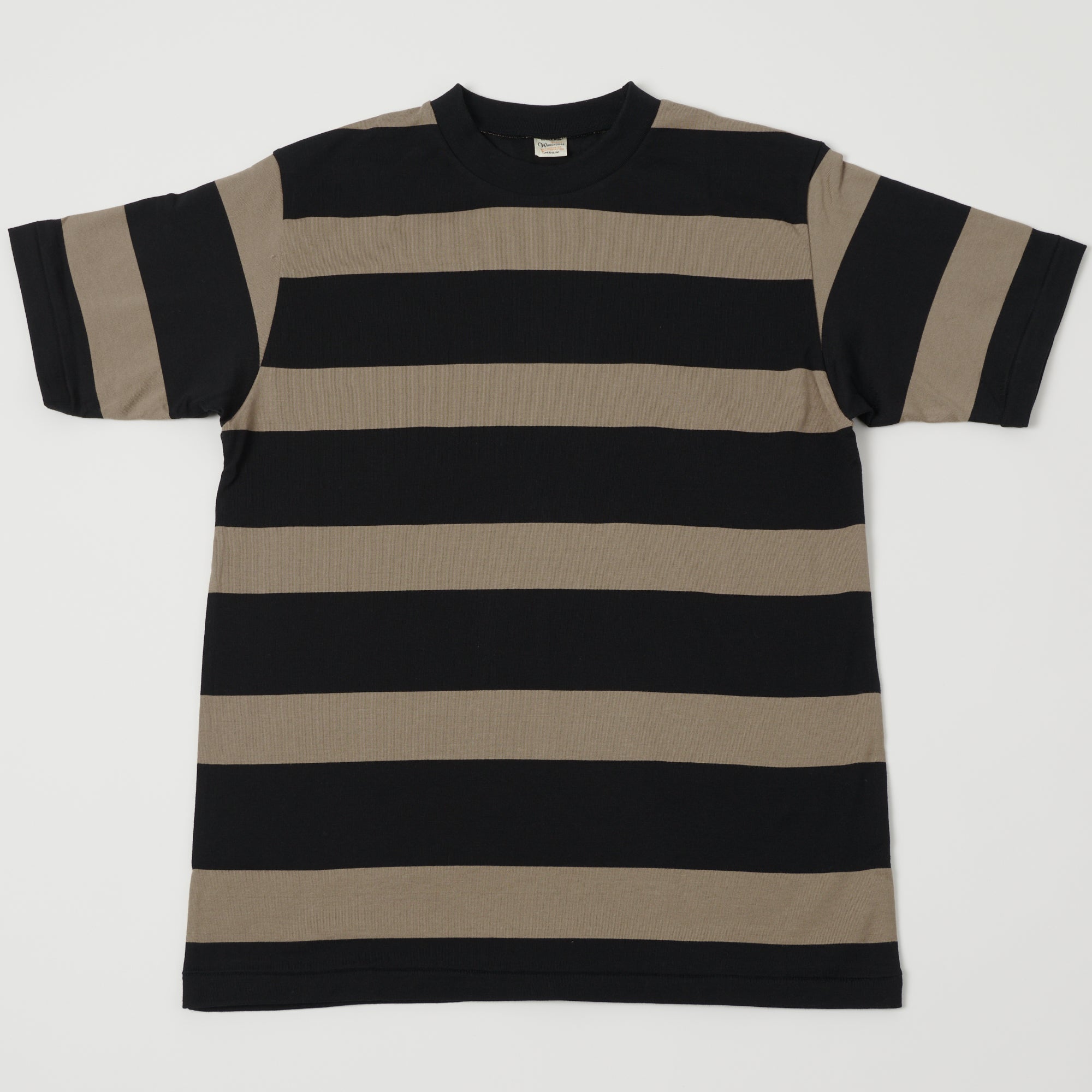 Warehouse & Co 4089 Border Stripe T-Shirt - Black/Grey