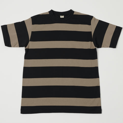 Warehouse & Co 4089 Border Stripe T-Shirt - Black/Grey