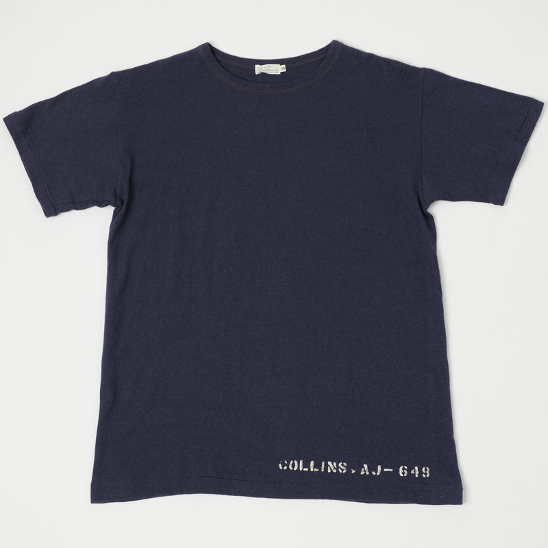 Warehouse 4091 'Collins' USN Skivvy Tee - Navy