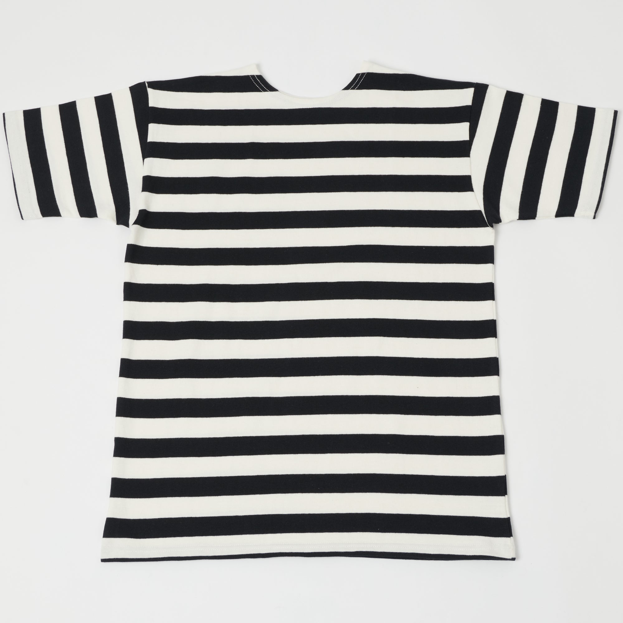 Warehouse & Co 4094 Duck Digger Stripe T-Shirt - Off White/Black