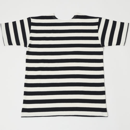 Warehouse & Co 4094 Duck Digger Stripe T-Shirt - Off White/Black