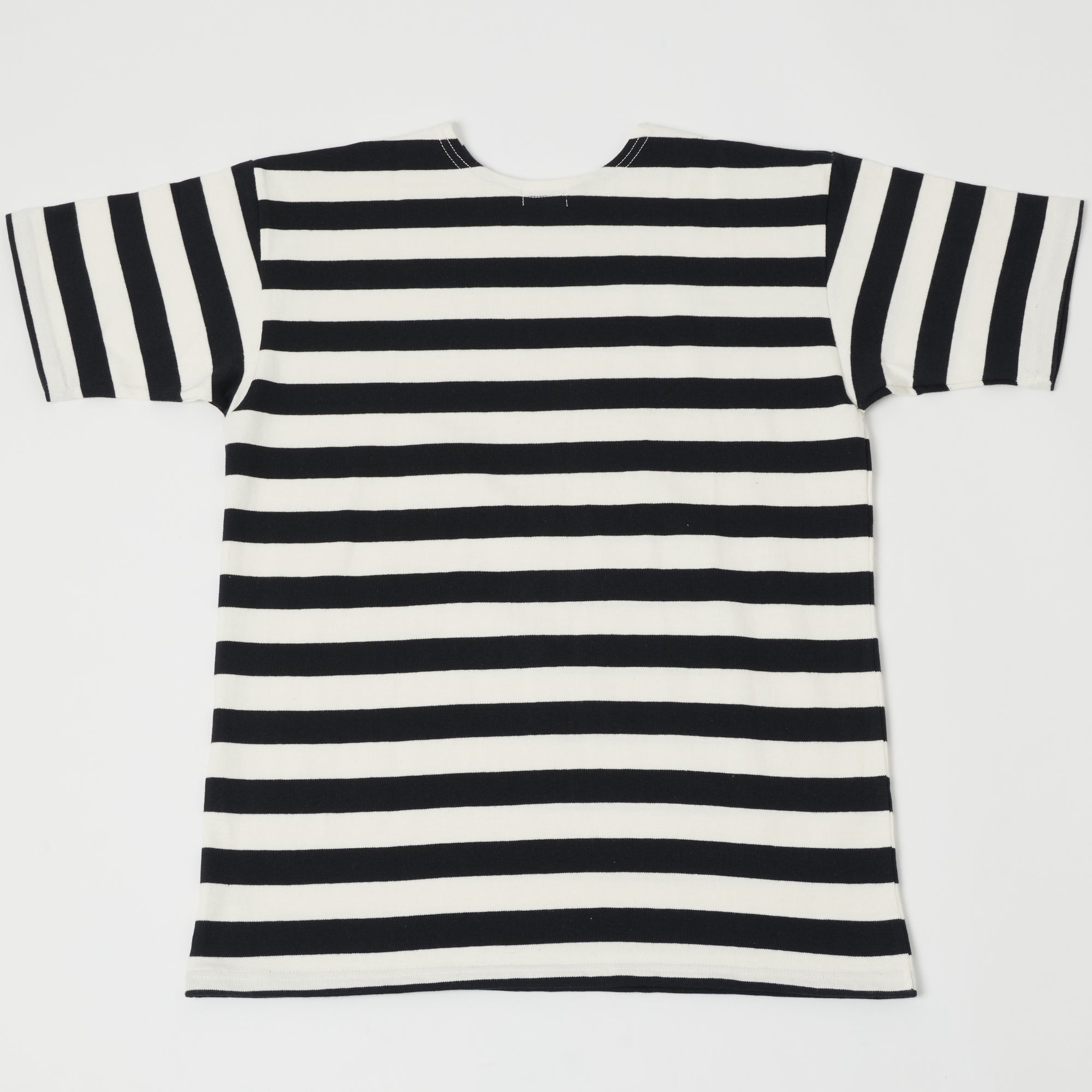 Warehouse & Co 4094 Duck Digger Stripe T-Shirt - Off White/Black