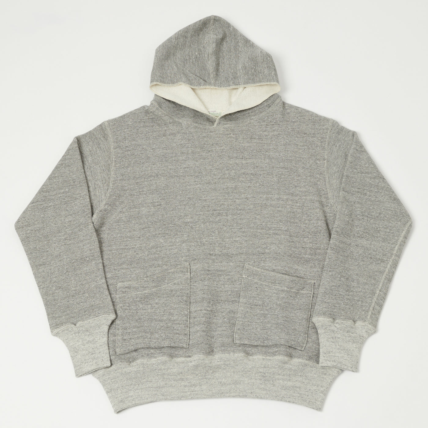 Warehouse & Co 453 Two Pocket Hooded Sweatshirt - Heather Grey