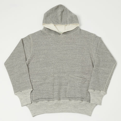 Warehouse & Co 453 Two Pocket Hooded Sweatshirt - Heather Grey