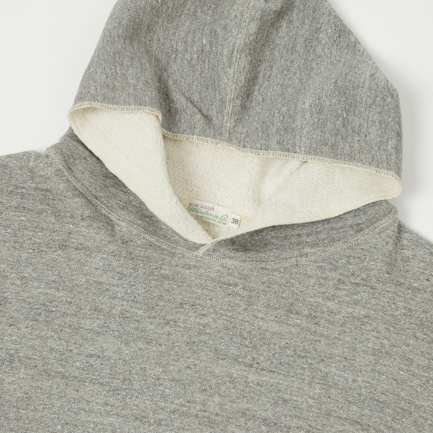 Warehouse & Co 453 Two Pocket Hooded Sweatshirt - Heather Grey