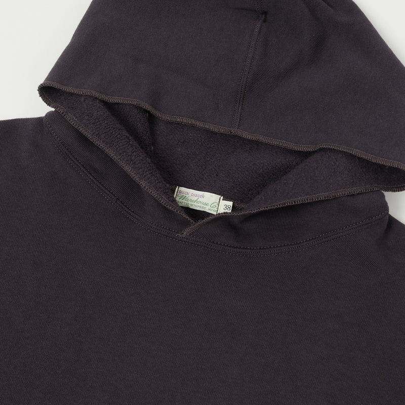 Warehouse 453 Two Pocket Set-In Hooded Sweatshirt - Dark Navy