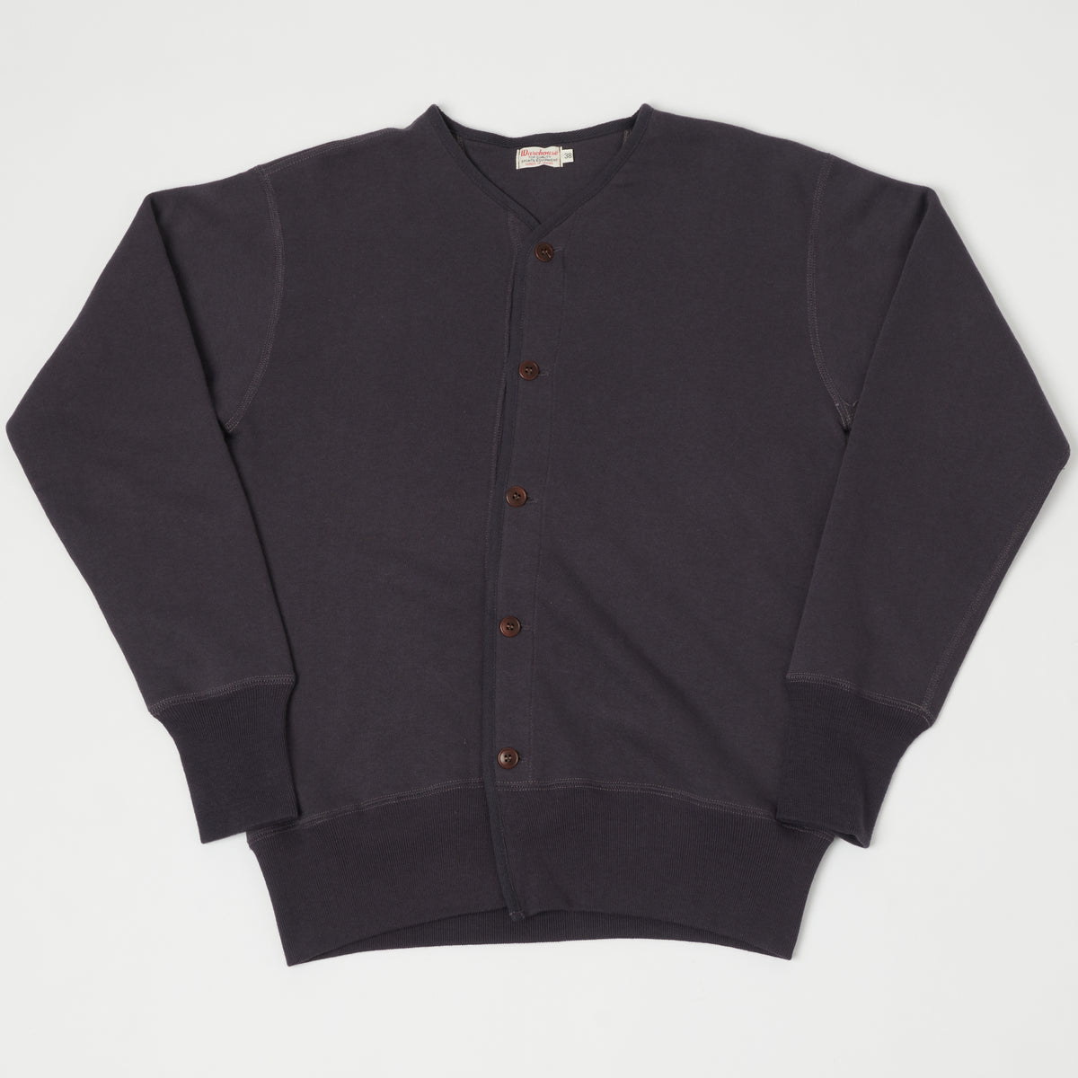 Warehouse & Co 456 U.S. Navy Cardigan Sweatshirt - Dark Navy – SON 