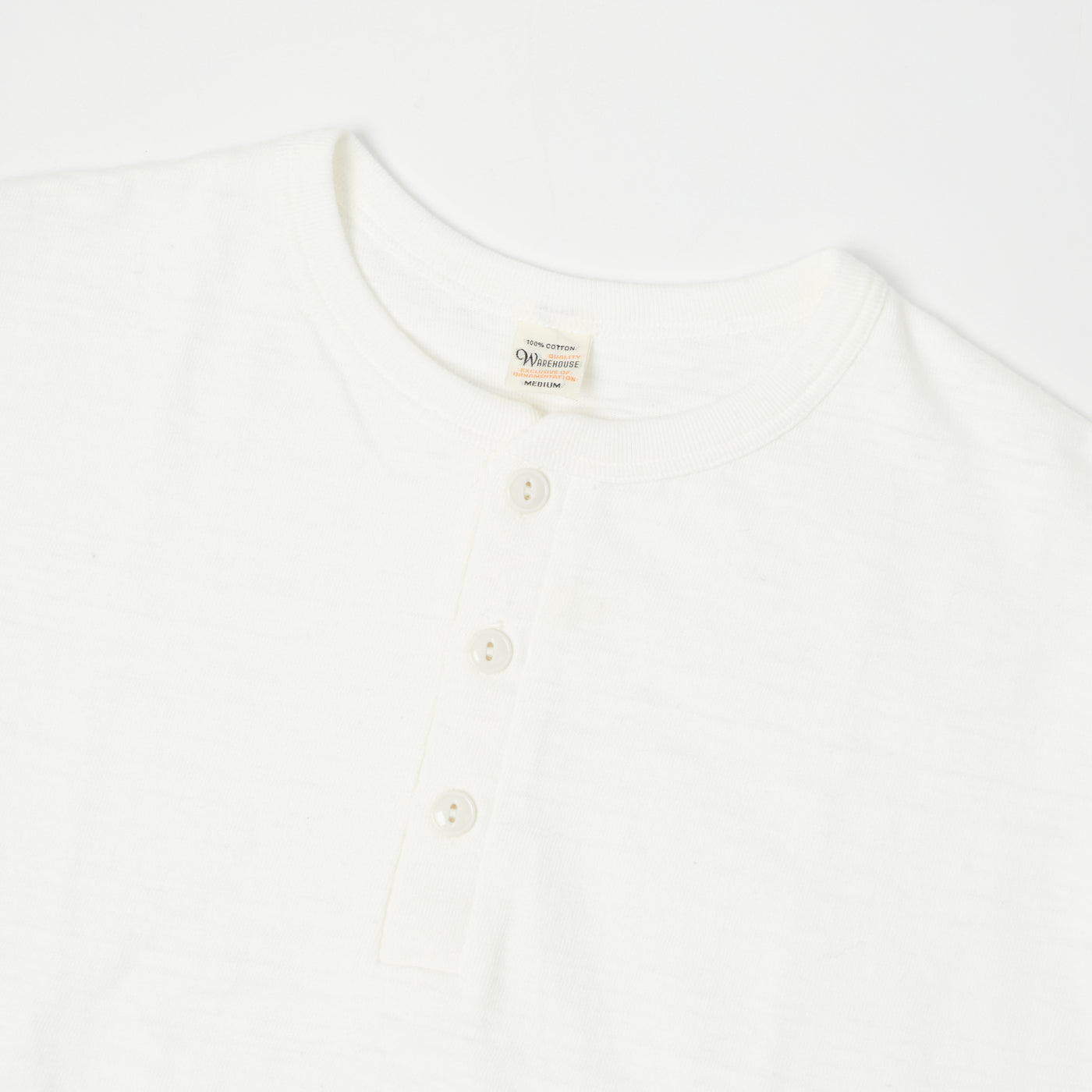 Warehouse & Co 4601 Henley T-Shirt - Off White