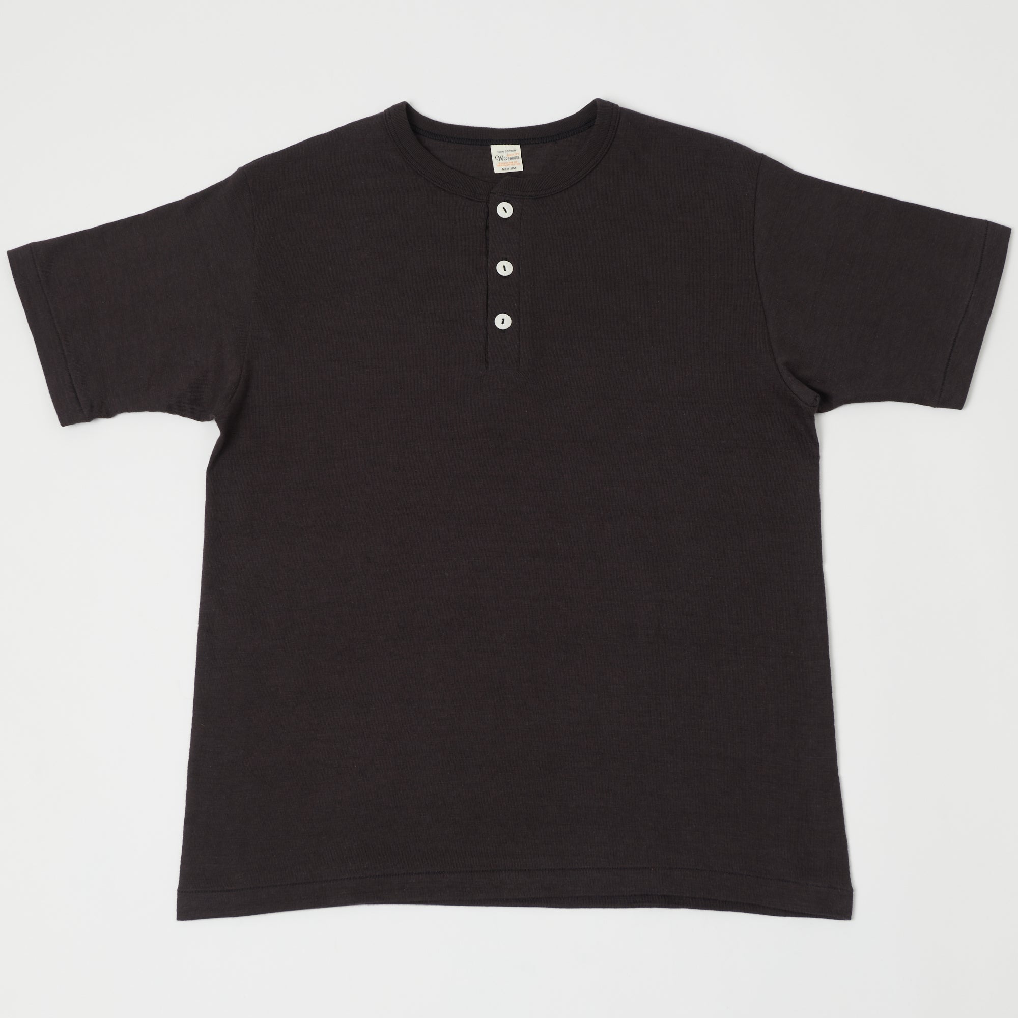 Warehouse & Co 4601 Henley T-Shirt - Black