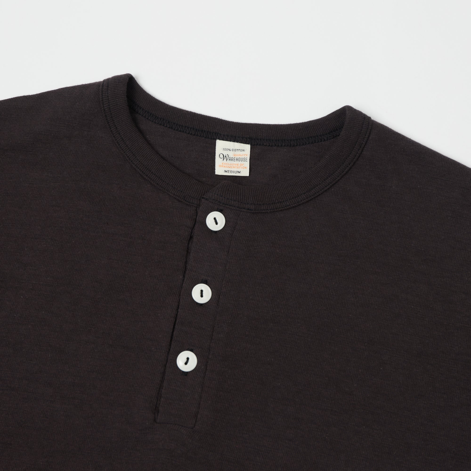Warehouse & Co 4601 Henley T-Shirt - Black