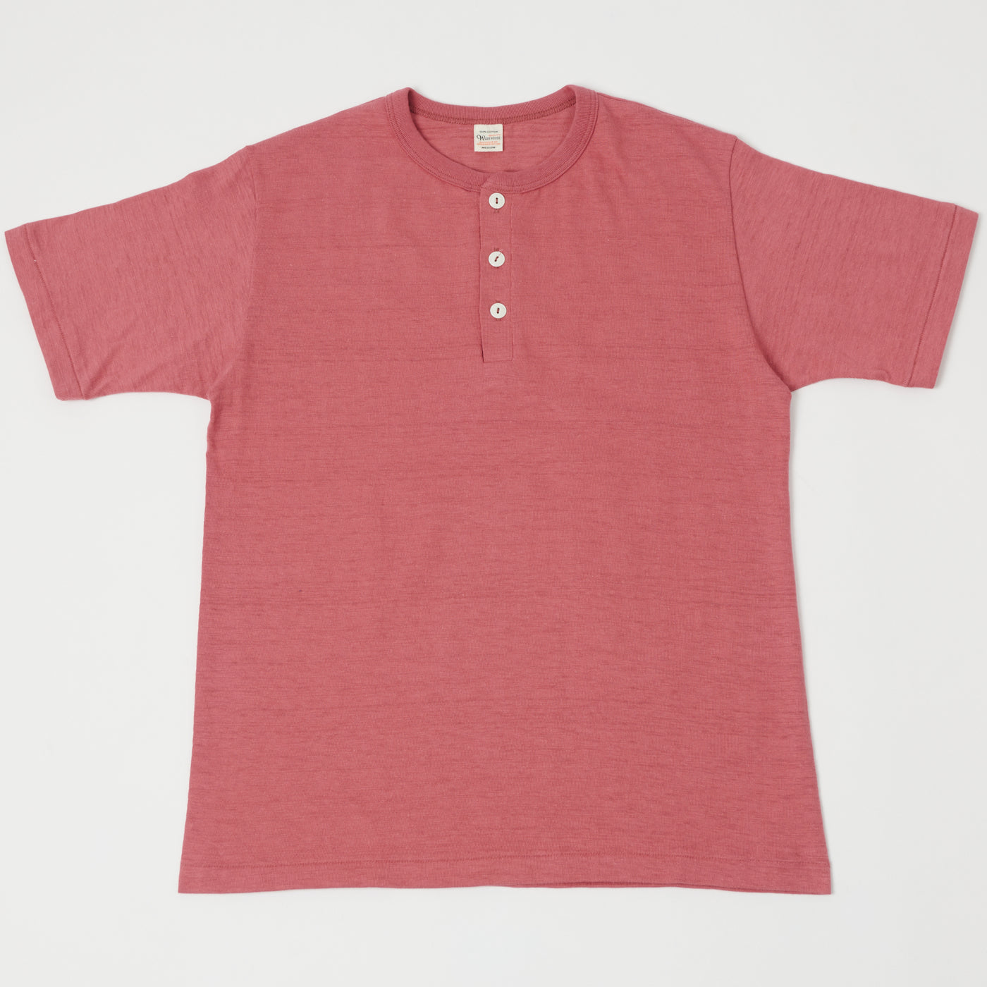 Warehouse & Co 4601 Henley T-Shirt - Faded Red