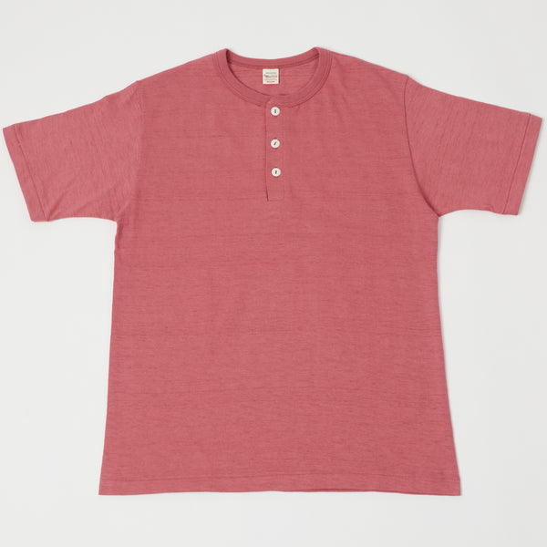 Warehouse 4601 S/S Henley - Faded Red