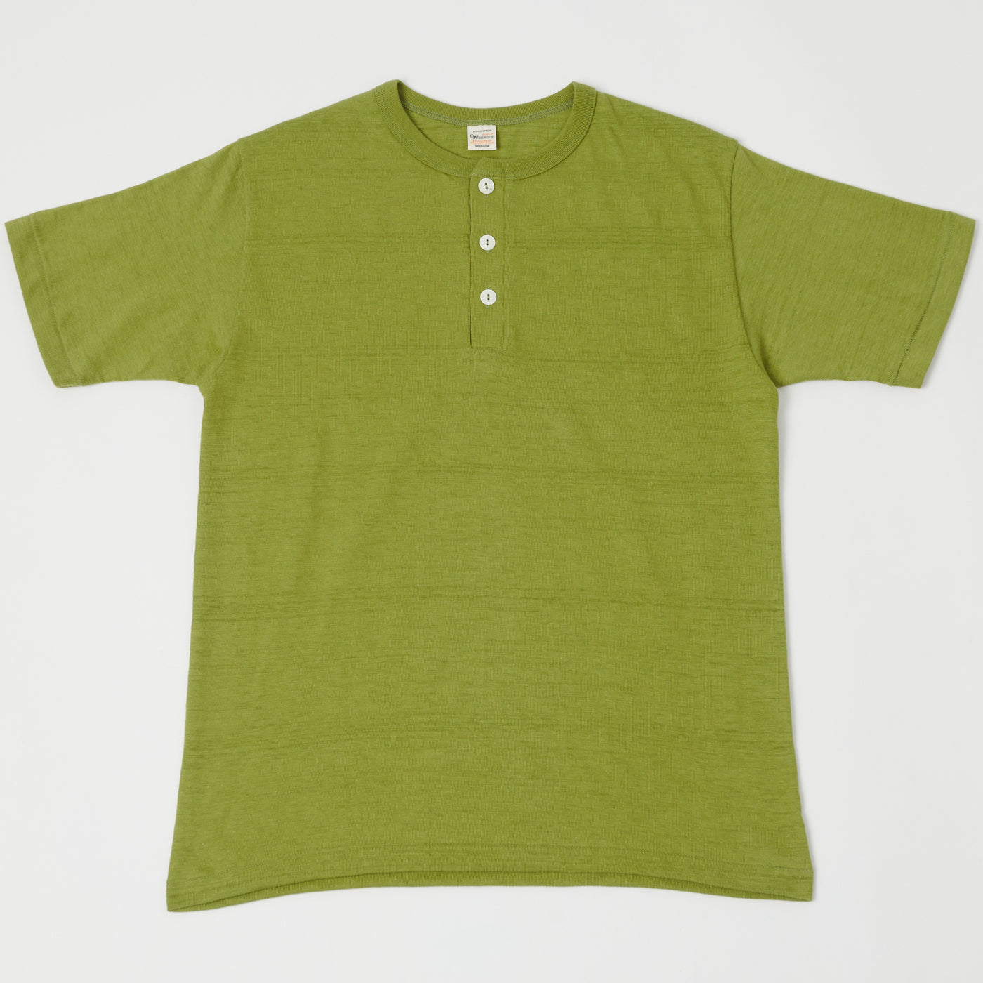 Warehouse & Co 4601 Henley T-Shirt - Grass Green