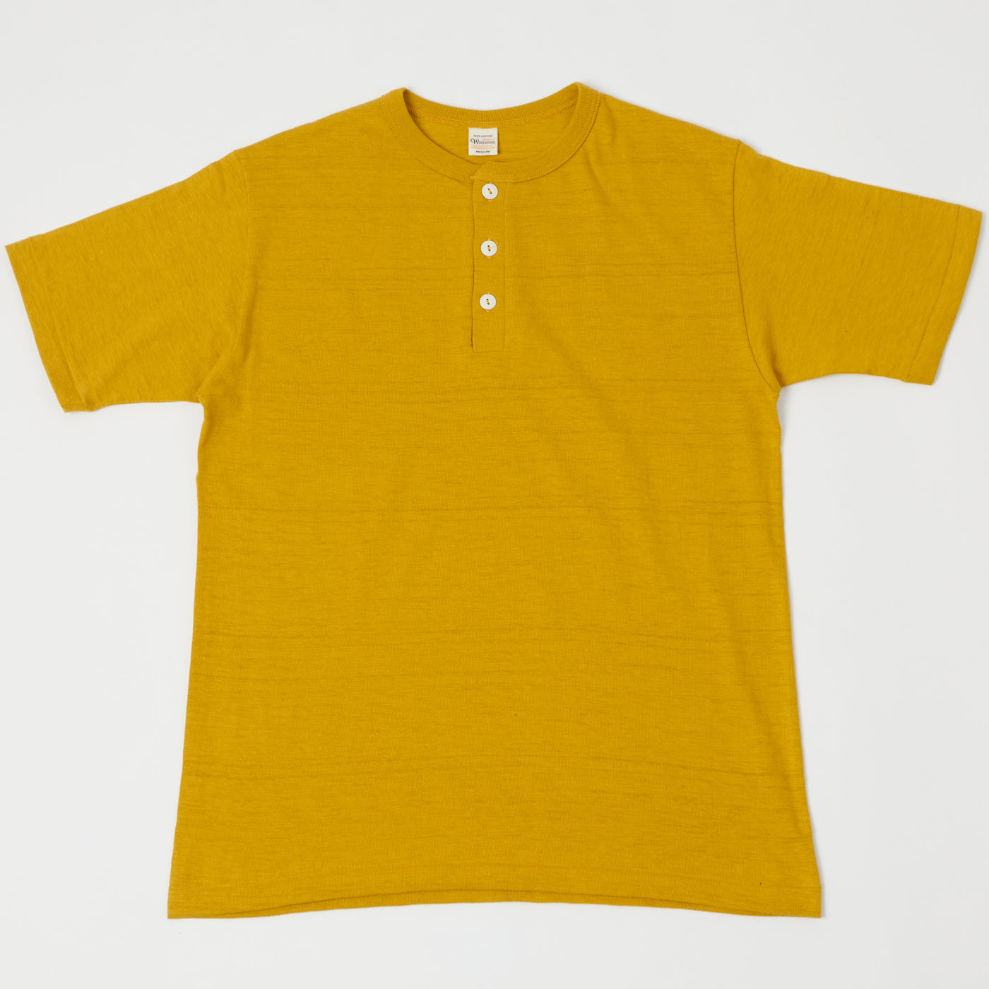 Warehouse & Co 4601 Henley T-Shirt - Mustard