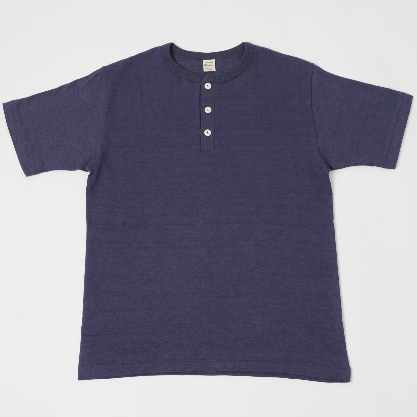 Warehouse & Co 4601 Henley T-Shirt - Navy