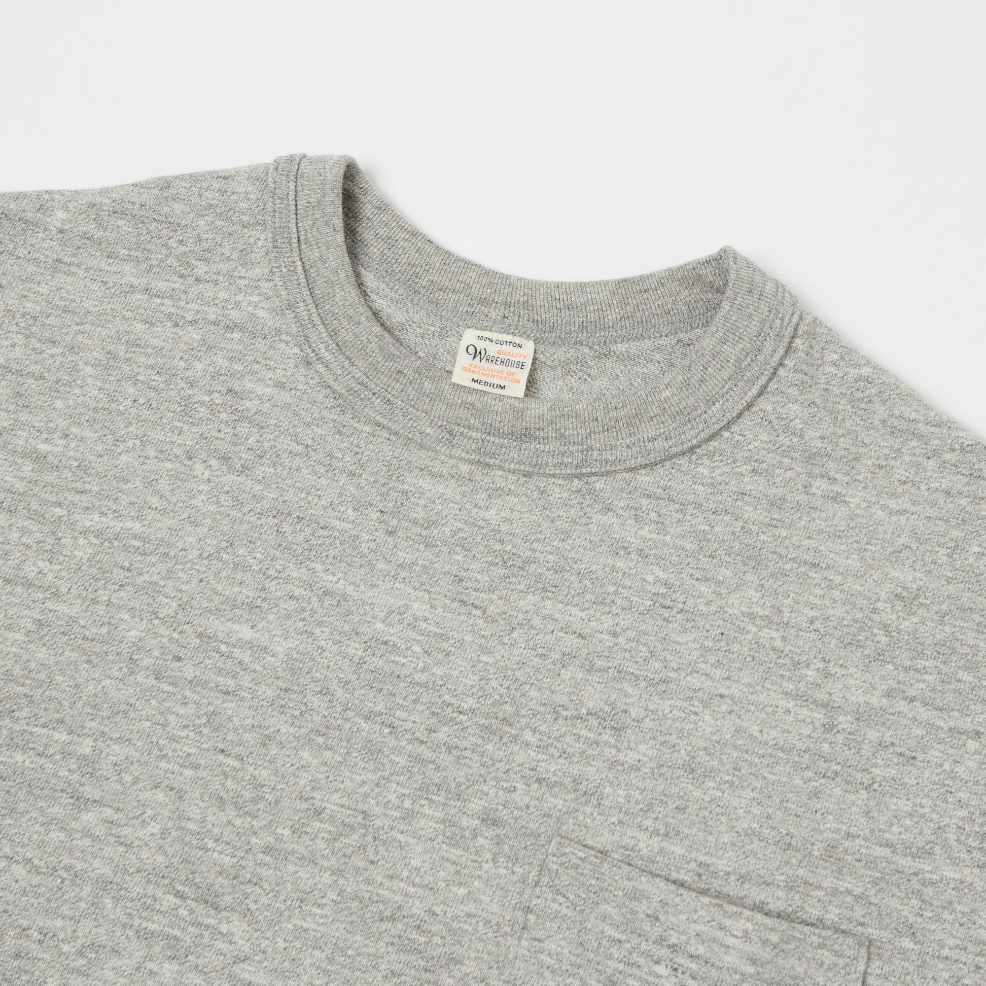 Warehouse & Co 4601 Pocket T-Shirt - Heather Grey