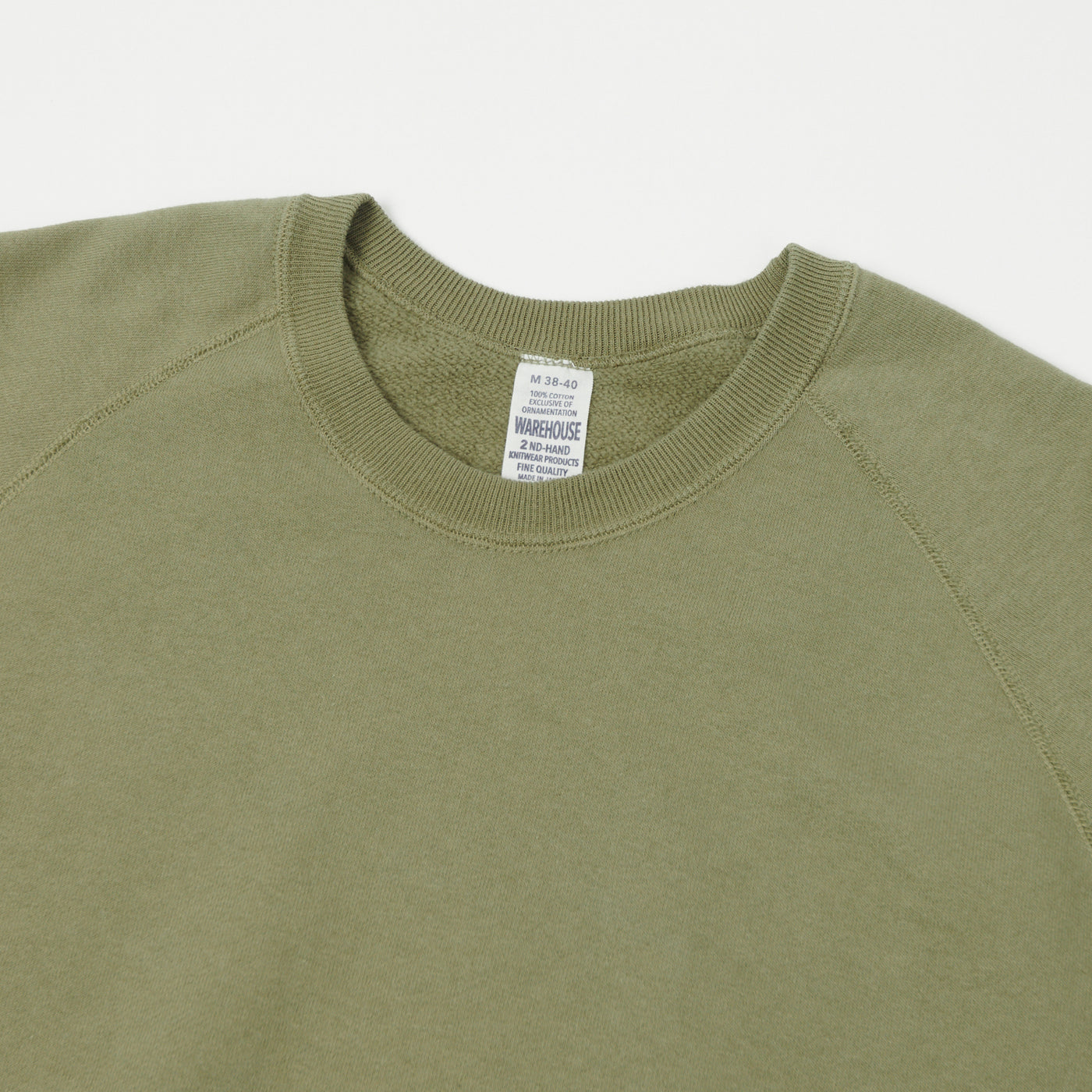 Warehouse & Co 461 Raglan Sleeve Sweatshirt - Green