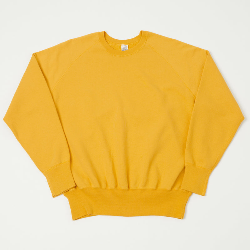 Yellow crew neck sweatshirt sale