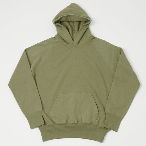 Warehouse 462 Plain Hooded Sweatshirt - Green
