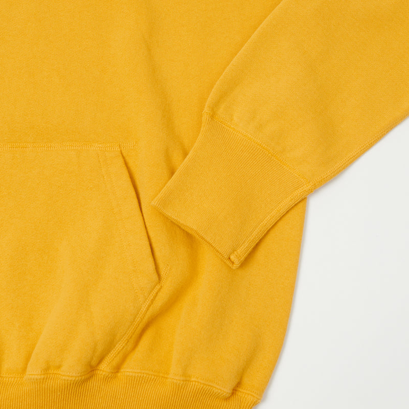 Warehouse 462 Plain Hooded Sweatshirt - Yellow