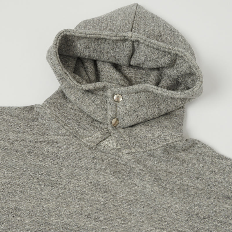 Warehouse 469 The Set-In Hooded Sweatshirt - Heather Grey