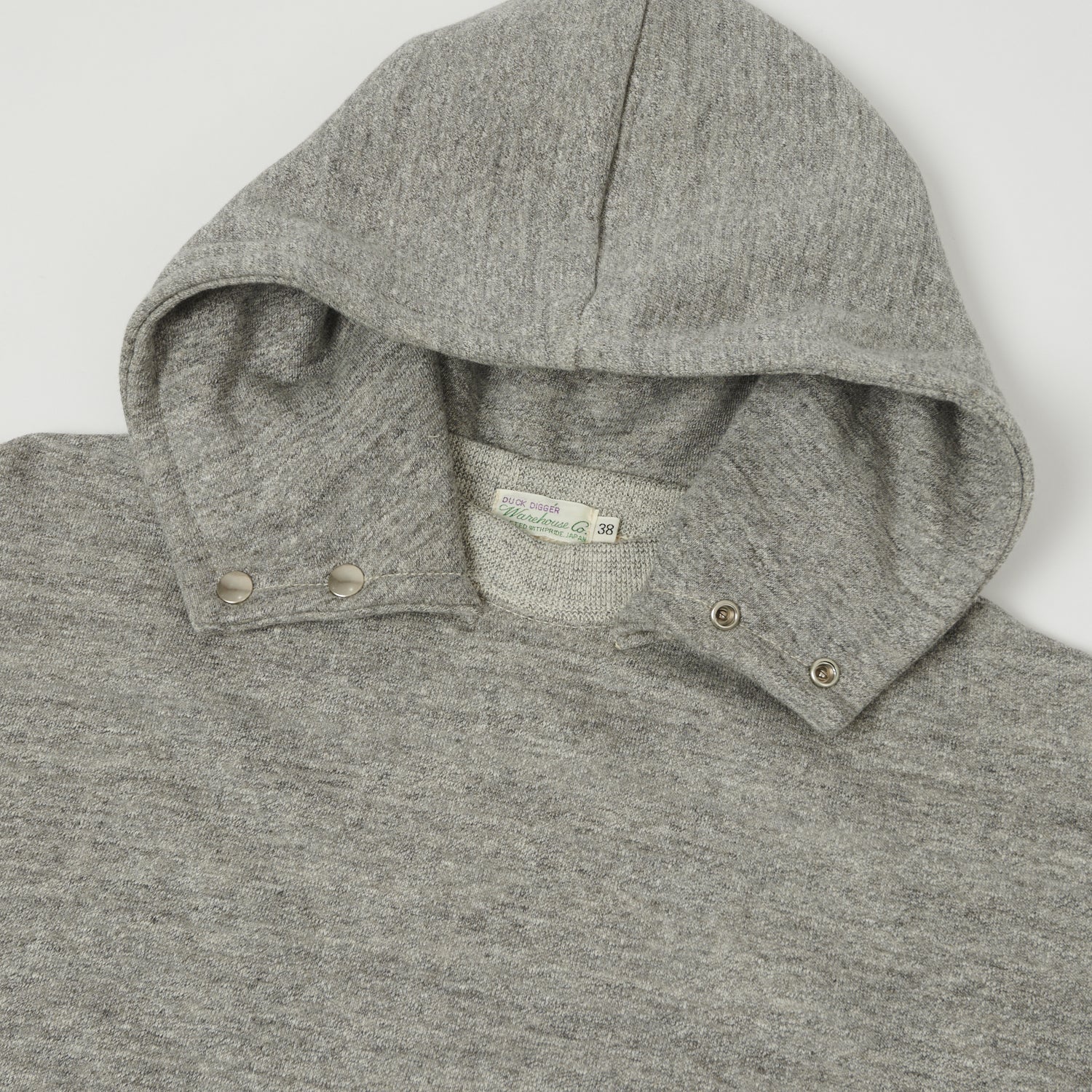 Warehouse & Co 469 Hooded Sweatshirt - Heather Grey