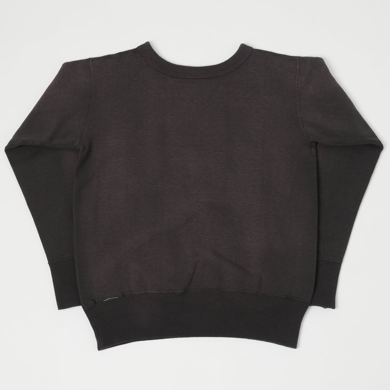 Warehouse & Co 474 Crew Neck Sweatshirt - Faded Black