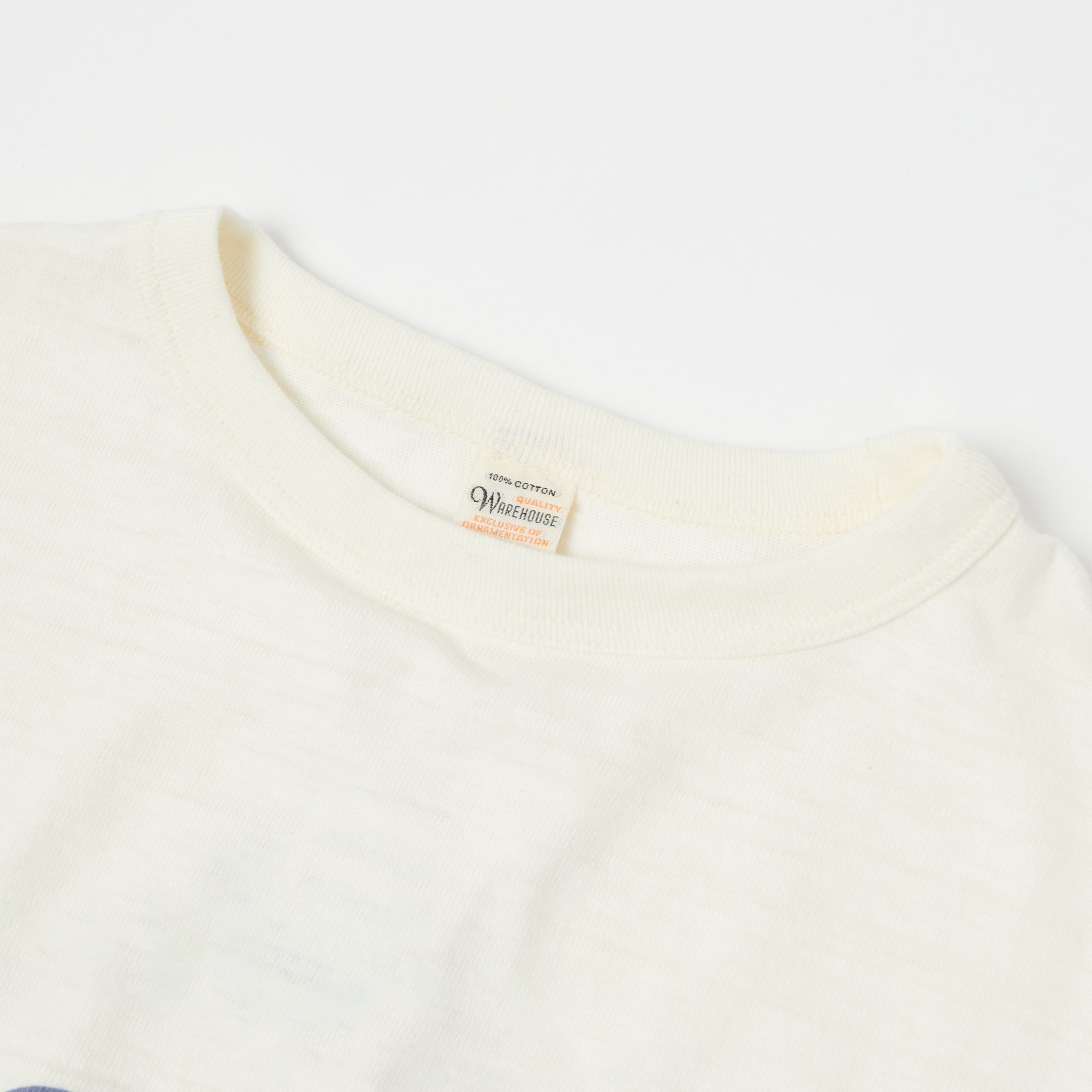 Warehouse & Co 4800 Baseball T-Shirt - Cream/Bordeaux