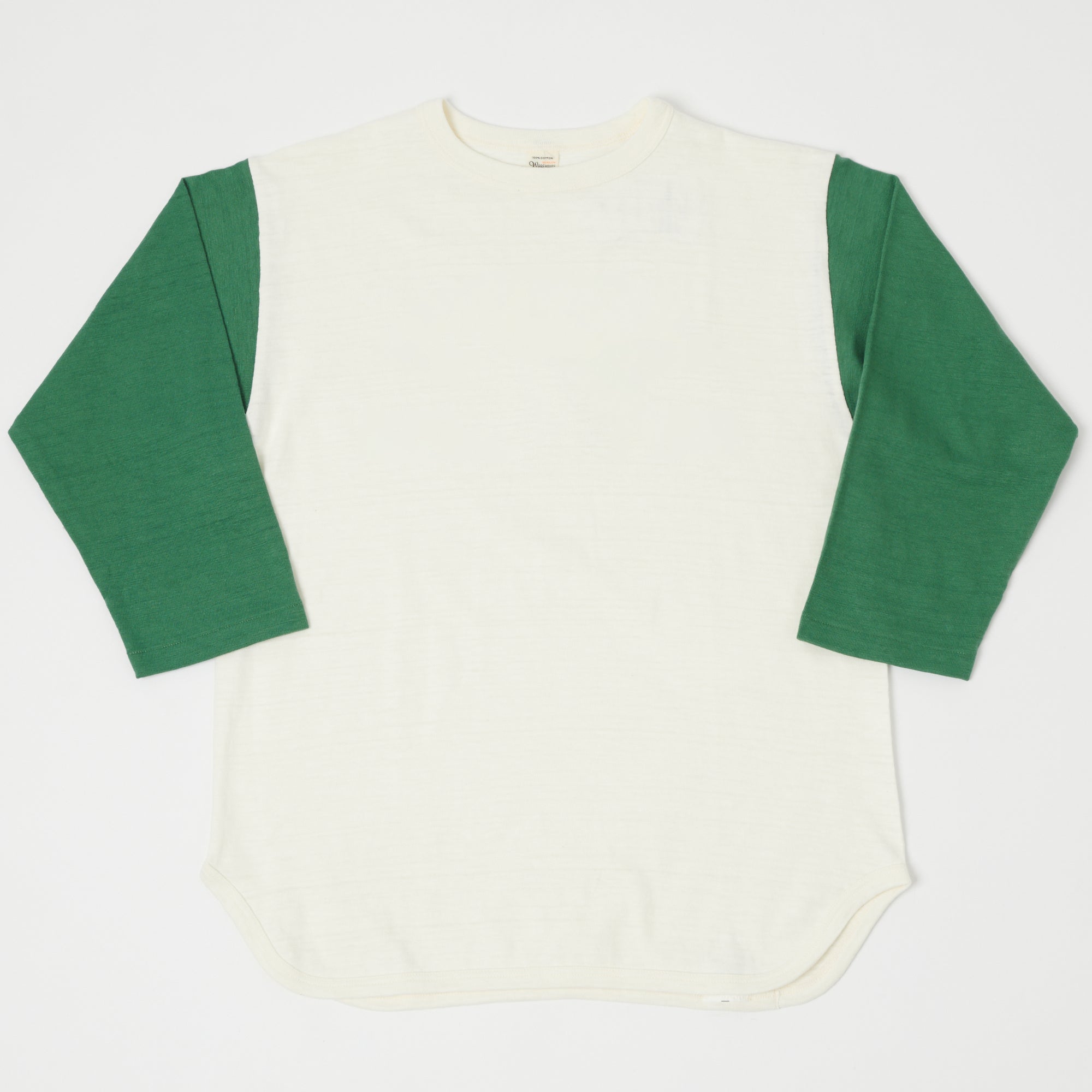 Warehouse & Co 4800 Baseball T-Shirt - Cream/Light Green
