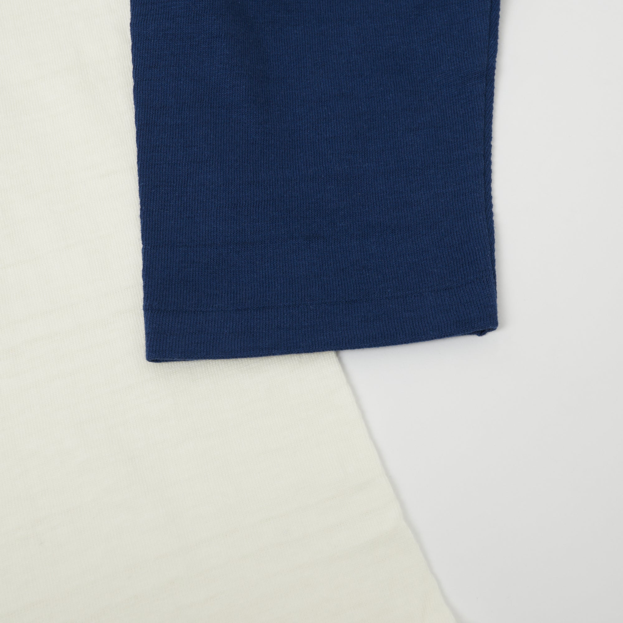 Warehouse & Co 4800 Baseball T-Shirt - Cream/Navy