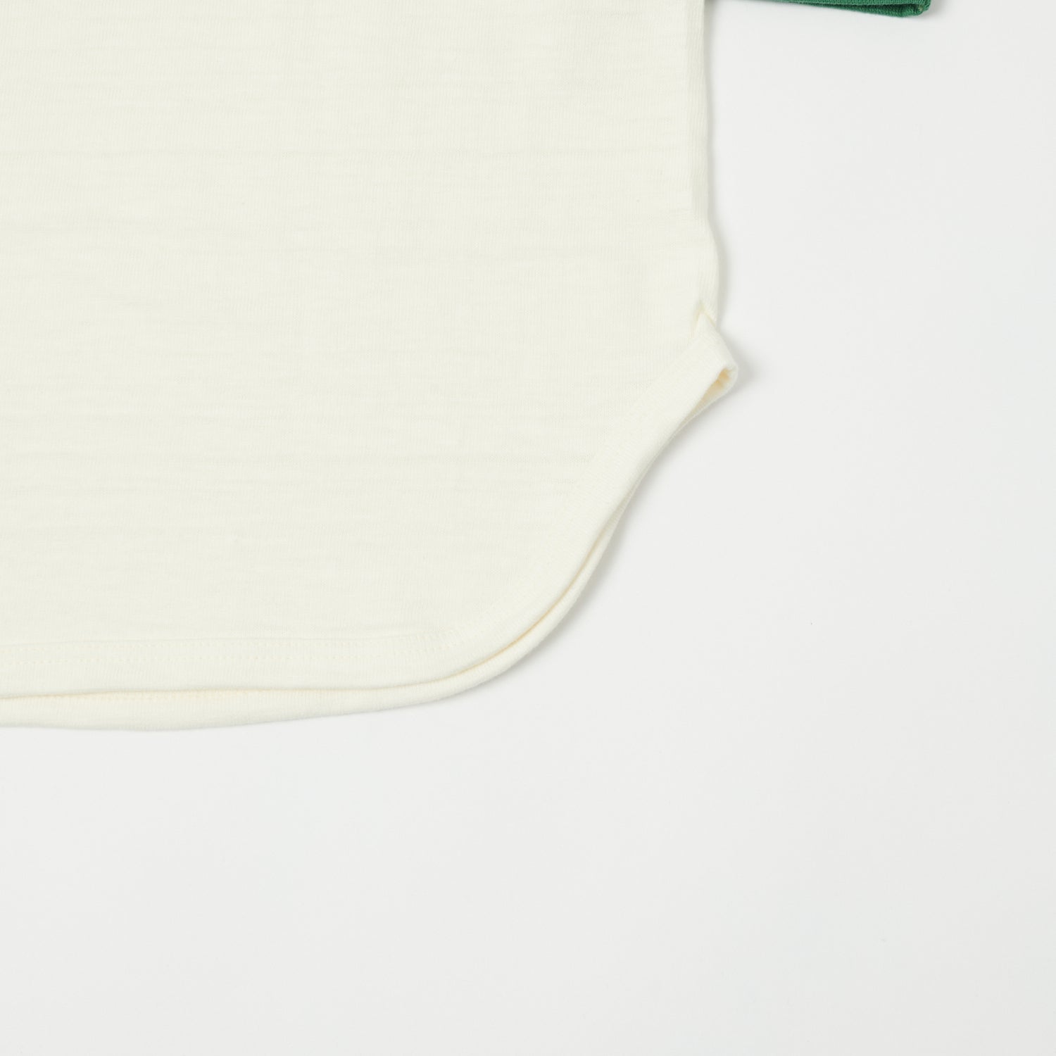Warehouse & Co 4800 'North Shore' Baseball T-Shirt - Cream/Green