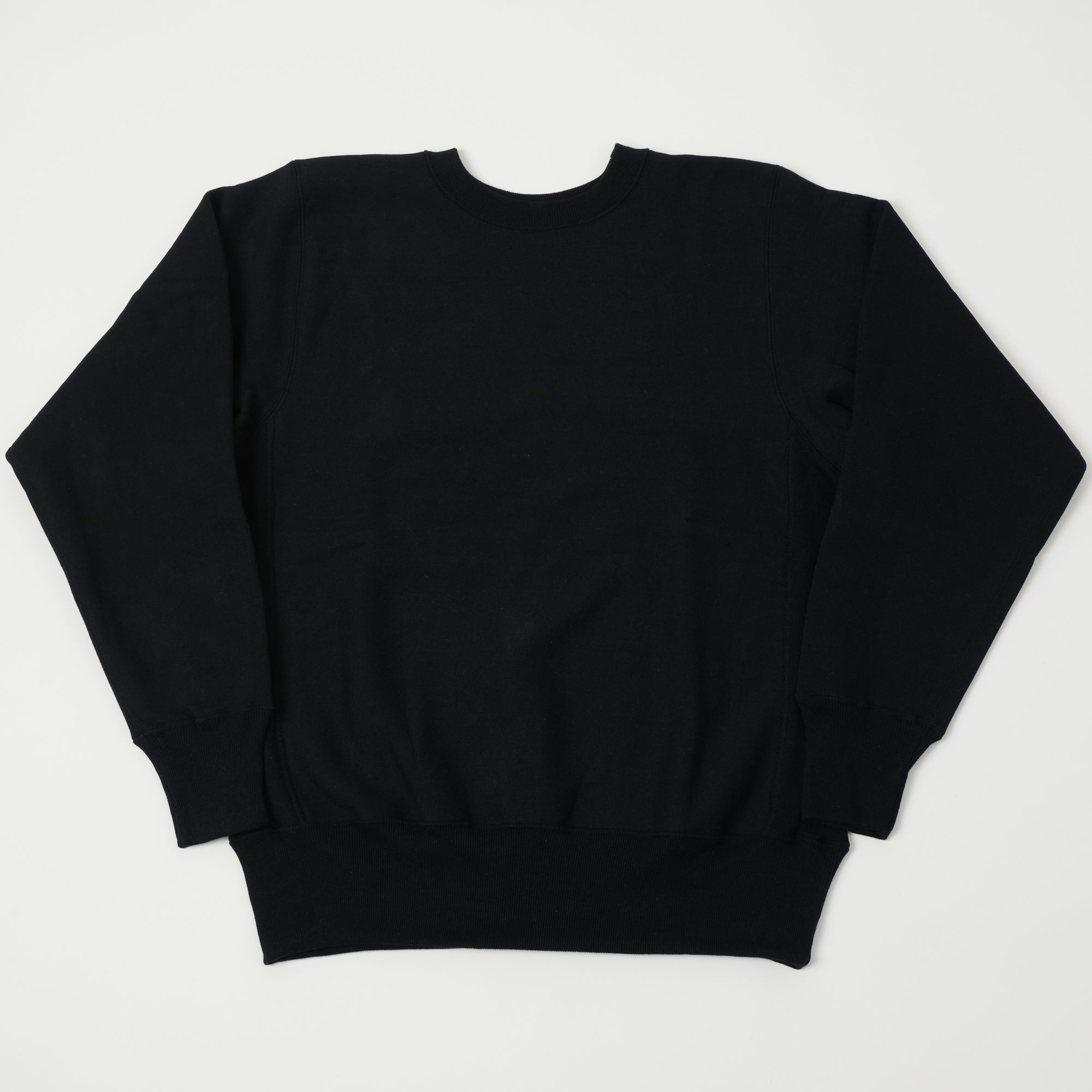 Warehouse & Co 483 Reverse Weave Sweatshirt - Black