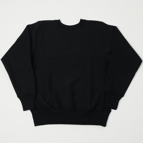Warehouse & Co 483 Reverse Weave Sweatshirt - Black