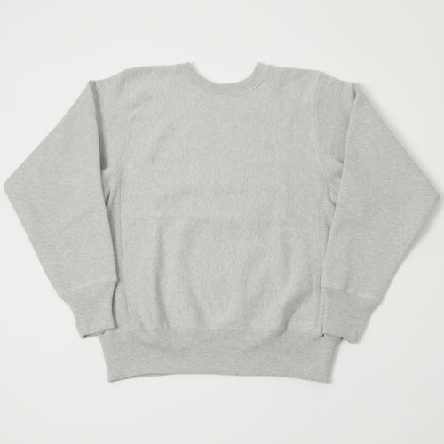 Warehouse & Co 483 Reverse Weave Sweatshirt - Heather Grey