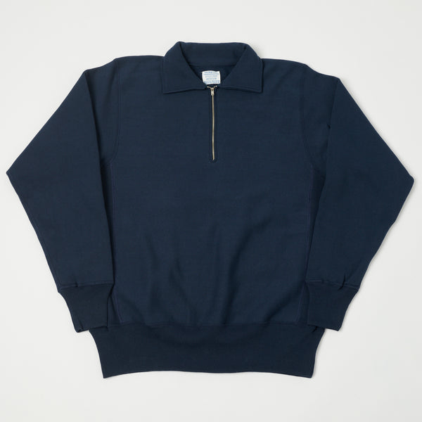 Warehouse 485 Half Zip Sweatshirt - Navy