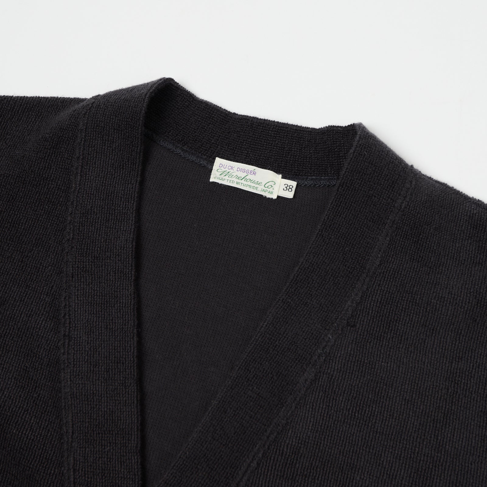 Warehouse Co 488 Chiefs Cotton Pile Cardigan Black SON OF A STAG