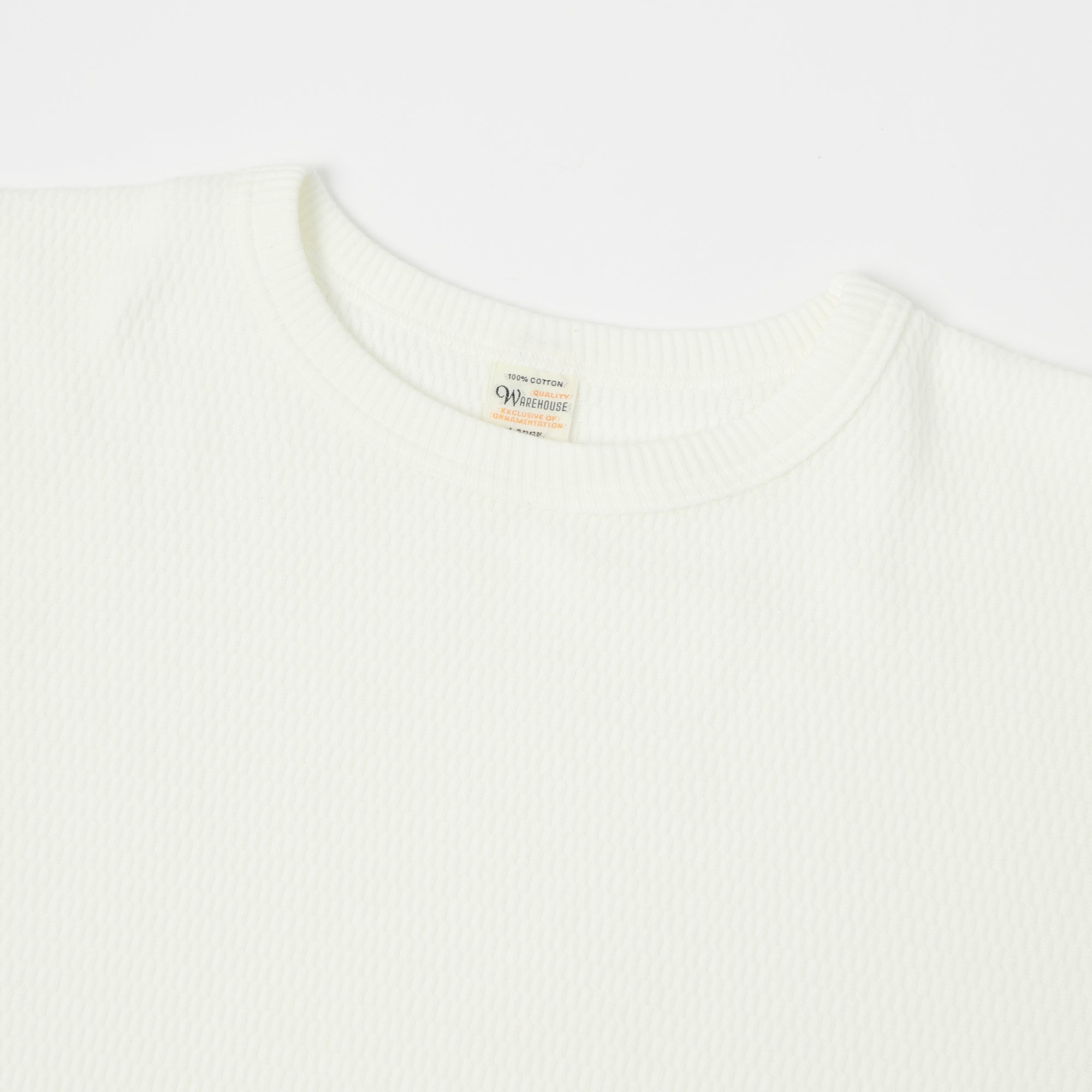Warehouse & Co 5903 Waffle Knit Thermal T-Shirt - Natural