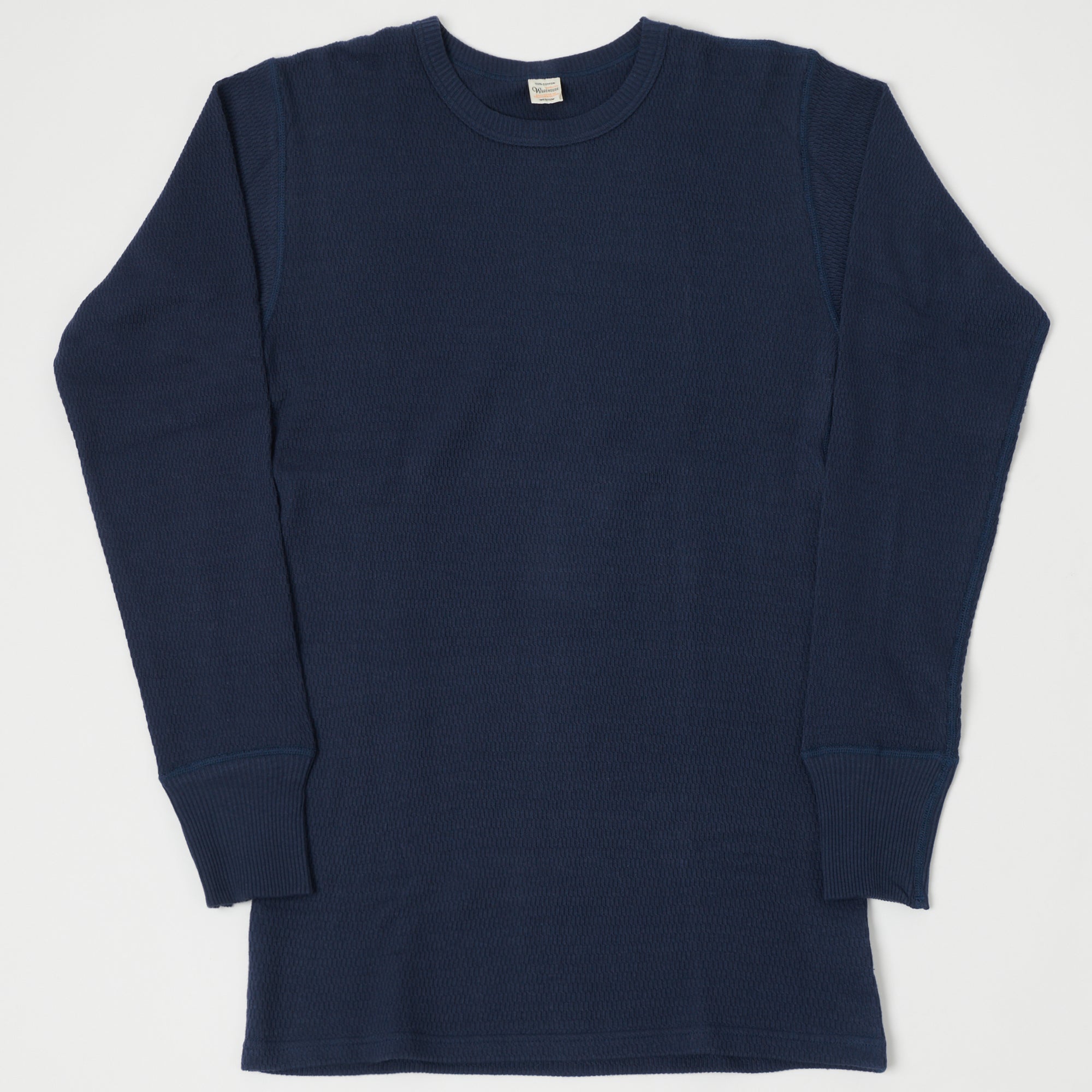 Warehouse & Co 5903 Waffle Knit Thermal T-Shirt - Navy