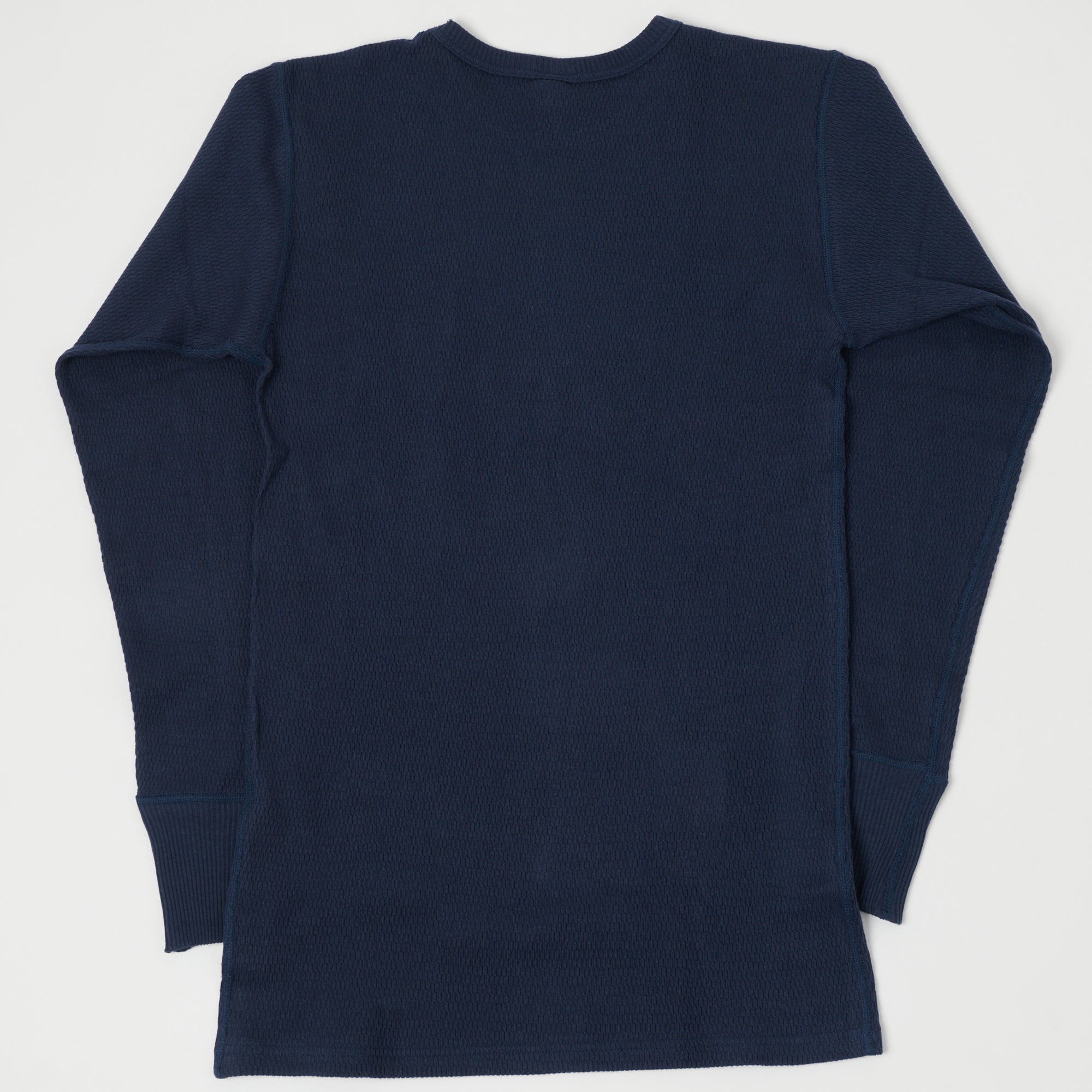 Warehouse & Co 5903 Waffle Knit Thermal T-Shirt - Navy