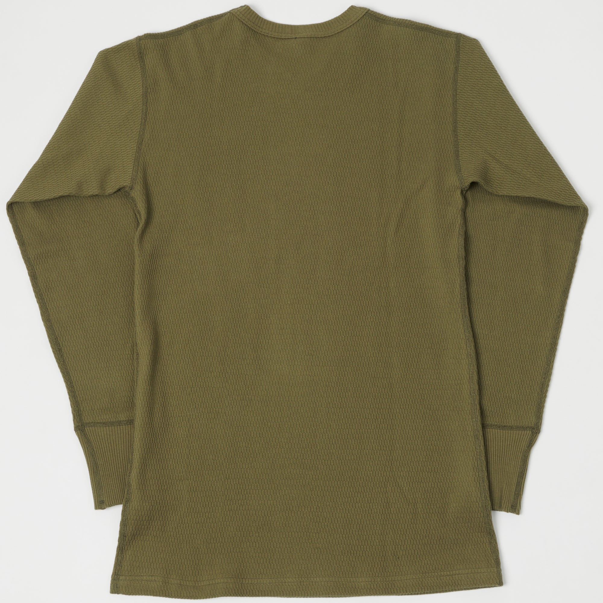 Warehouse & Co 5903 Waffle Knit Thermal T-Shirt - Olive Drab