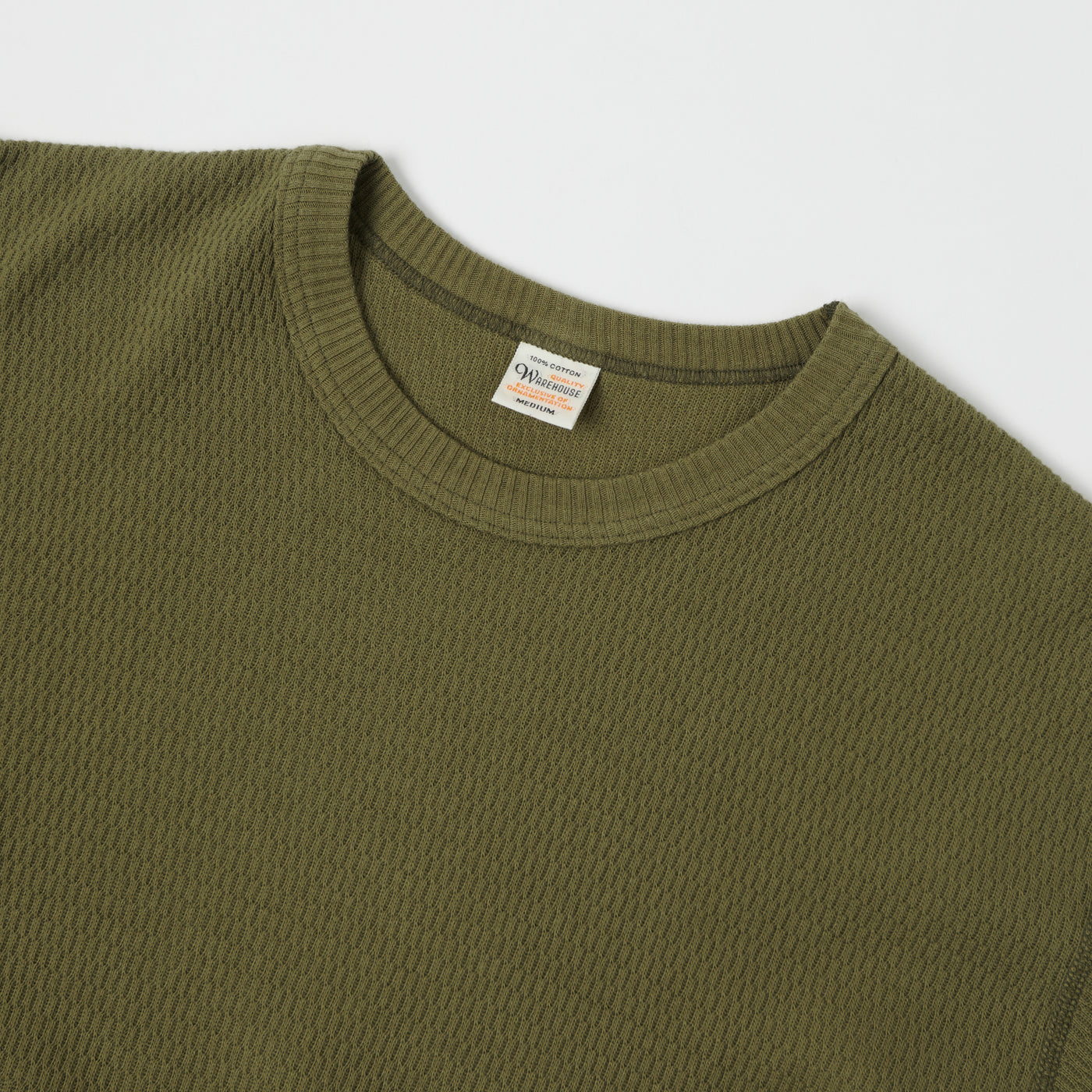 Warehouse & Co 5903 Waffle Knit Thermal T-Shirt - Olive Drab
