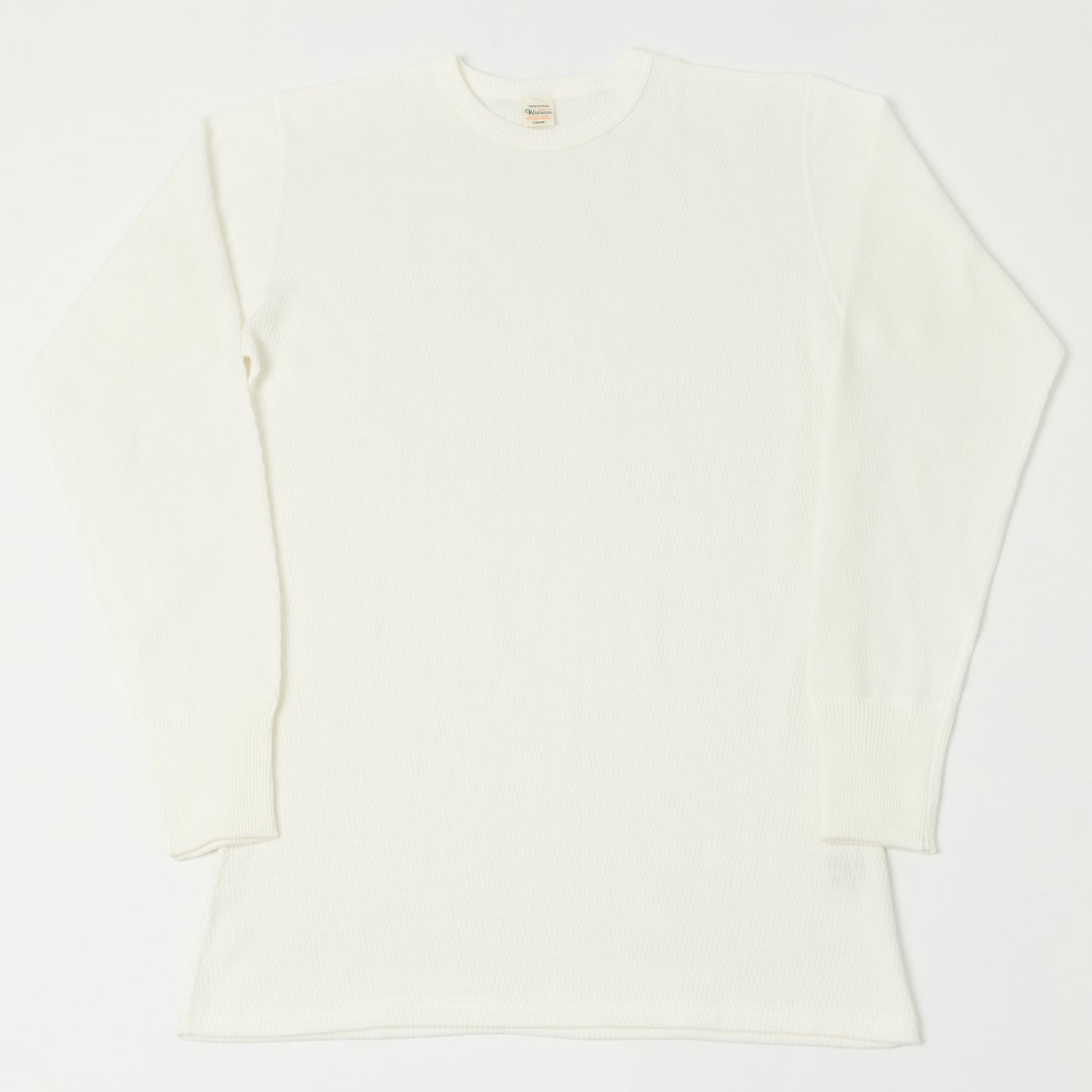 Warehouse & Co 5903 Waffle Knit Thermal T-Shirt - Off White