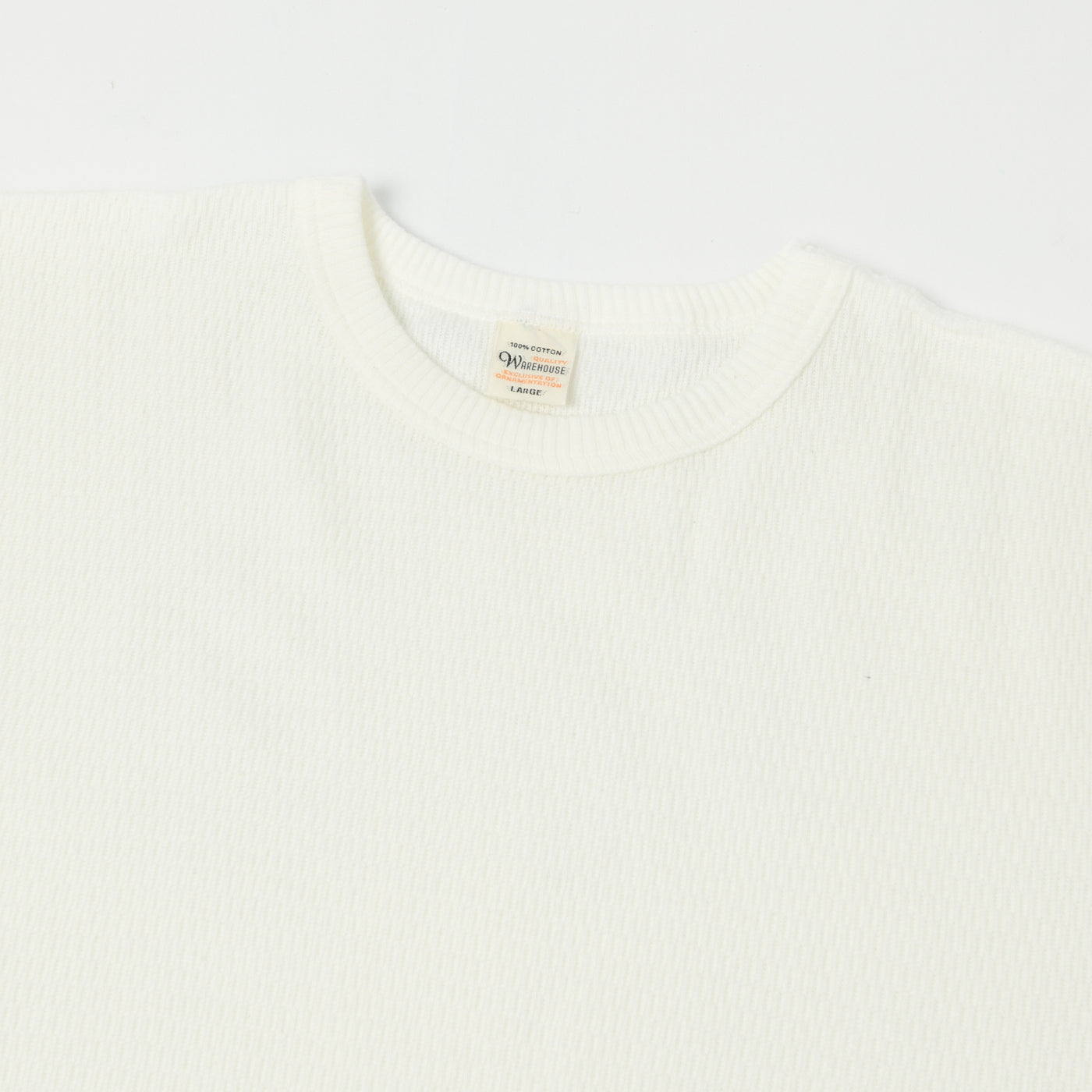 Warehouse & Co 5903 Waffle Knit Thermal T-Shirt - Off White