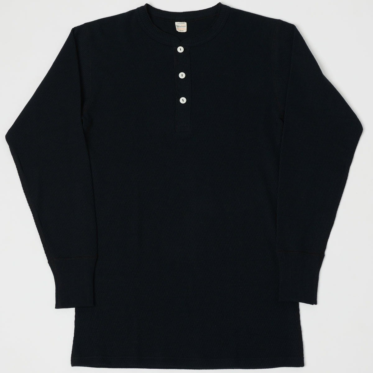 Warehouse & Co 5904 Waffle Knit Thermal Henley - Black – SON OF A STAG